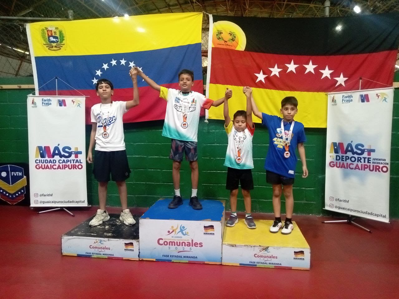 Guaicaipuro es tetracampeón de los Juegos Comunales Miranda 2025